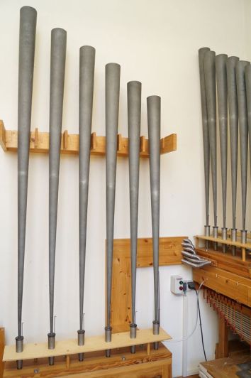 Orgeldetailfoto Gebr.-Jehmlich-Orgel Lunzenau
