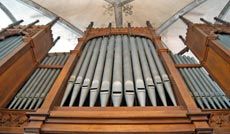 Orgeldetailfoto Richard-Kreutzbach-Orgel Schlettau