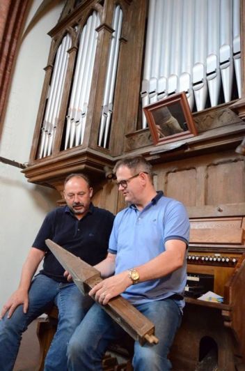 Orgeldetailfoto Rühlmann-Orgel St. Marien Staßfurt