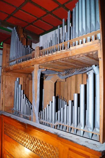 Orgeldetailfoto Sauer-Orgel Kahla