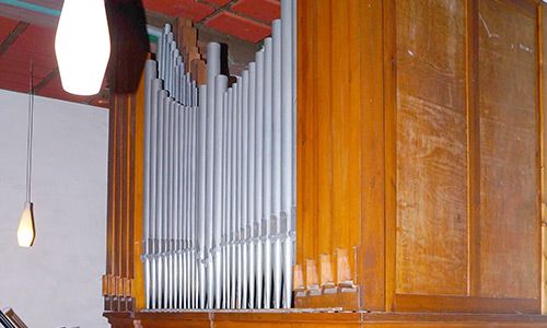 Orgeldetailfoto Sauer-Orgel Kahla