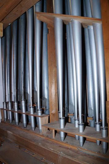Orgeldetailfoto Schmeisser-Orgel Niederwürschnitz