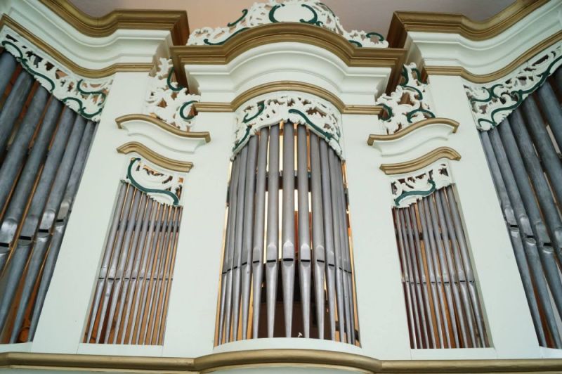 Orgeldetailfoto Schütz-Orgel Leitlitz