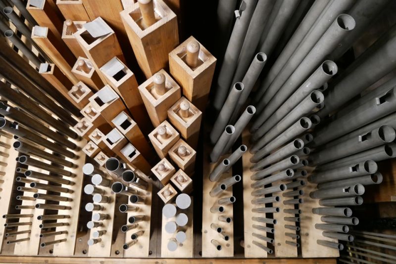 Orgeldetailfoto Rühlmann-Orgel St. Marien Staßfurt