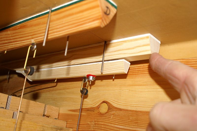 Orgeldetailfoto Schüssler-Wolf-Orgel Neumark