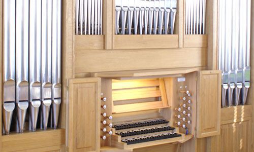 Orgeldetailfoto Thomas-Wolf-Orgel Coburg