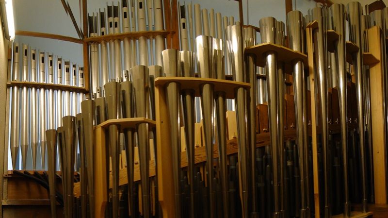 Orgeldetailfoto Rieger-Kühn-Orgel Halle/Saale