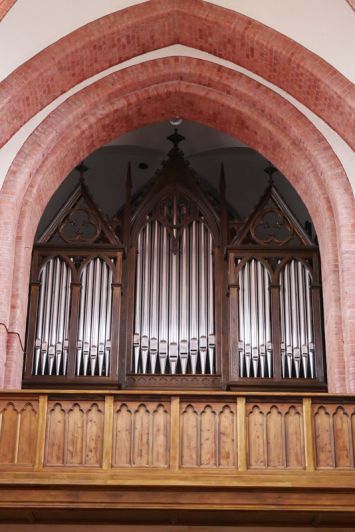 Orgeldetailfoto Rühlmann-Orgel St. Marien Staßfurt