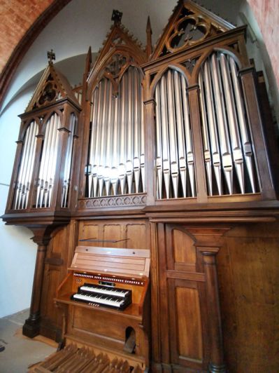 Orgeldetailfoto Rühlmann-Orgel St. Marien Staßfurt