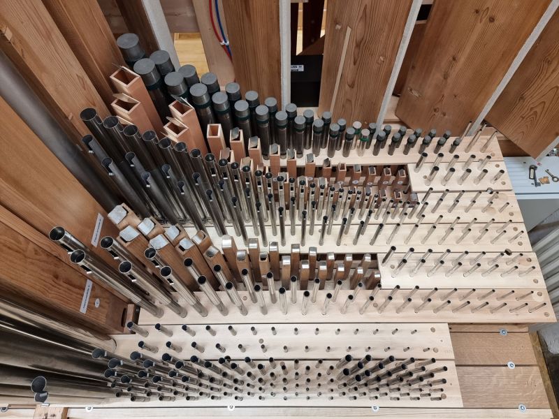 Orgeldetailfoto Neubau Orgel Plauen