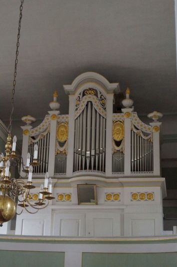 Orgeldetailfoto Johann-Heinrich-Schmidt-Orgel Ossla