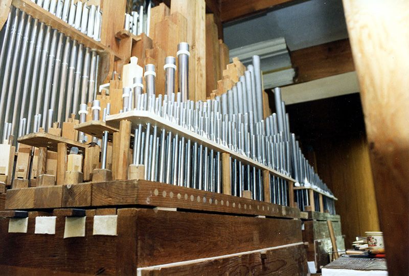 Orgeldetailfoto Adolph-Poppe-Orgel Kleineutersdorf