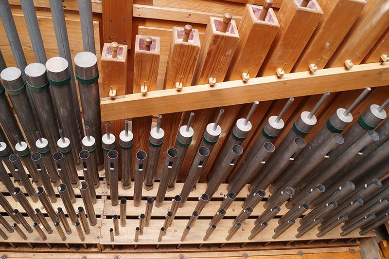 Orgeldetailfoto Gebr.-Jehmlich-Orgel Lunzenau