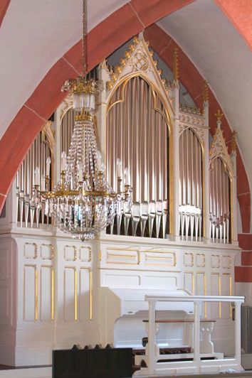 Orgeldetailfoto Richard-Kreutzbach-Orgel Ehrenfriedersdorf