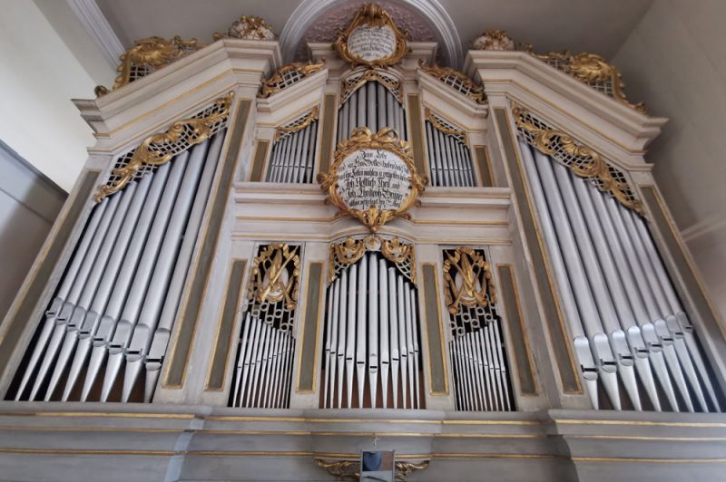 Orgeldetailfoto Carl-Eduard-Schubert-Orgel Wildenfels