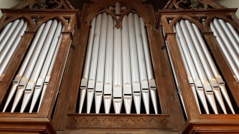 Orgeldetailfoto Rühlmann-Orgel St. Marien Staßfurt