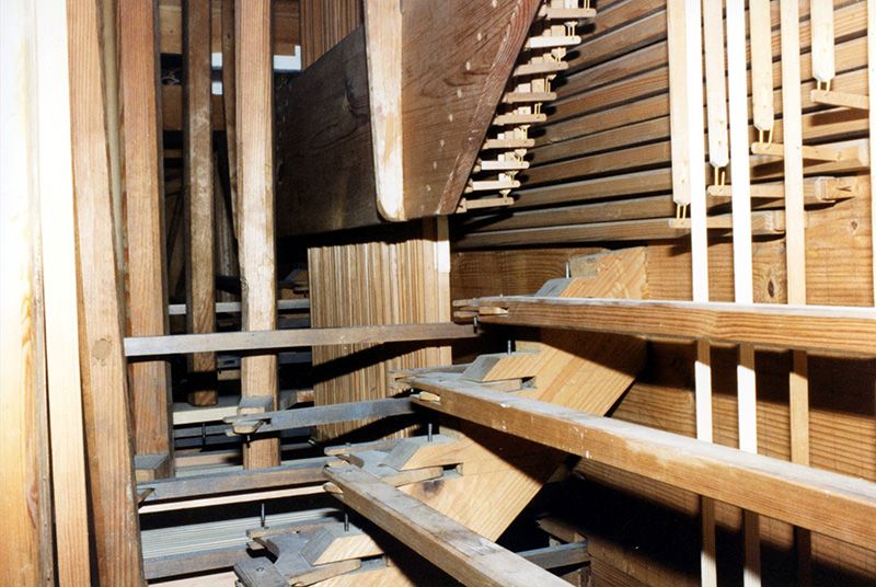 Orgeldetailfoto Adolph-Poppe-Orgel Kleineutersdorf