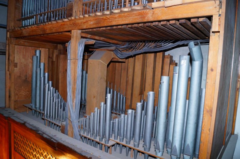 Orgeldetailfoto Sauer-Orgel Kahla