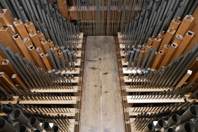 Orgeldetailfoto Rühlmann-Orgel St. Marien Staßfurt