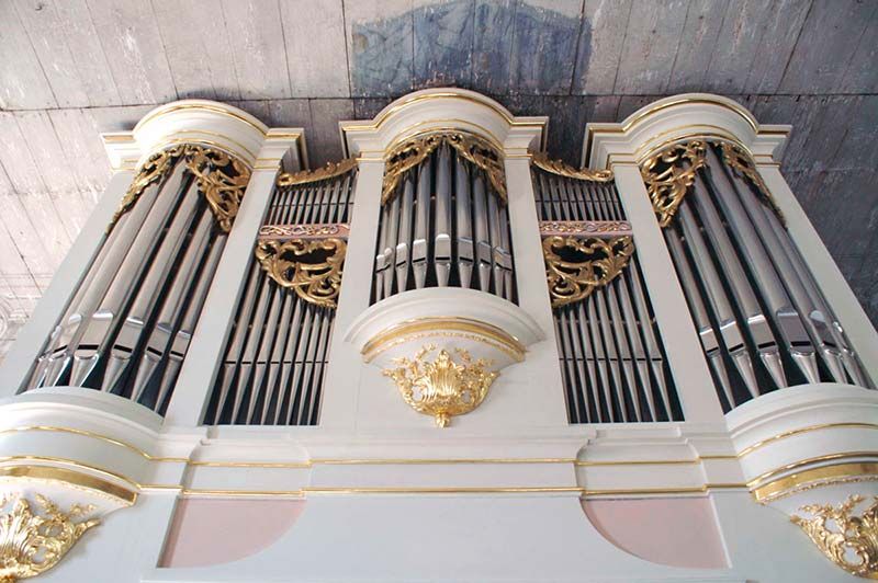 Orgeldetailfoto Gotthilf-Bärmig-Orgel Aue-Klösterlein