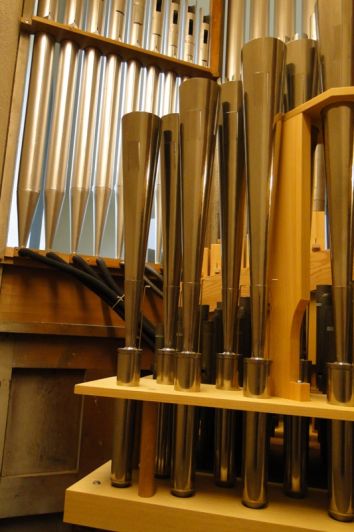 Orgeldetailfoto Rieger-Kühn-Orgel Halle/Saale