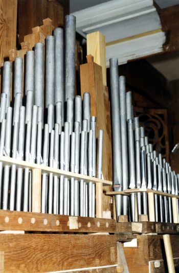 Orgeldetailfoto Adolph-Poppe-Orgel Kleineutersdorf
