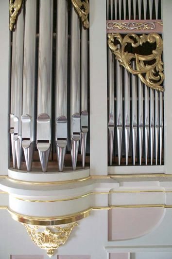 Orgeldetailfoto Gotthilf-Bärmig-Orgel Aue-Klösterlein