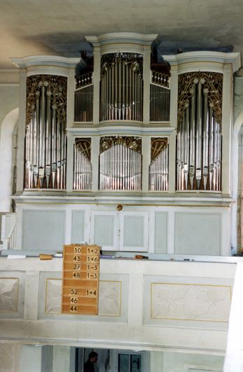Orgeldetailfoto Adolph-Poppe-Orgel Kleineutersdorf