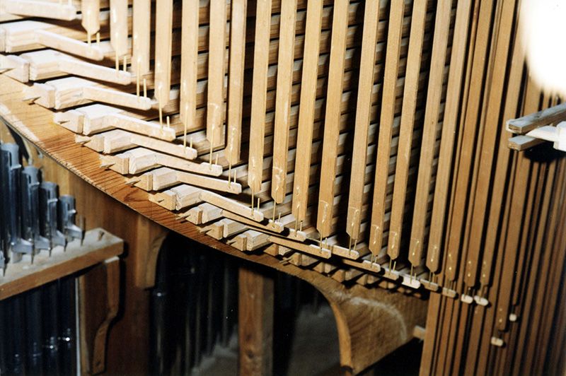 Orgeldetailfoto Adolph-Poppe-Orgel Kleineutersdorf
