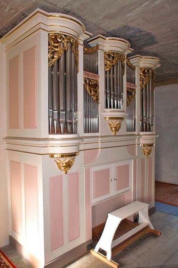 Orgeldetailfoto Gotthilf-Bärmig-Orgel Aue-Klösterlein